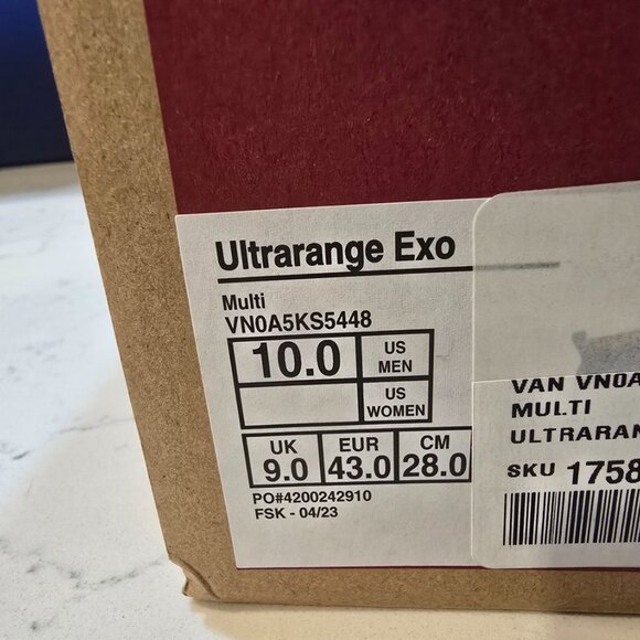 Vans Ultrarange Exo Hi MTE Multi Blue Red Green Hiking Shoe Sneaker Boot MENS 10 - Picture 9 of 13